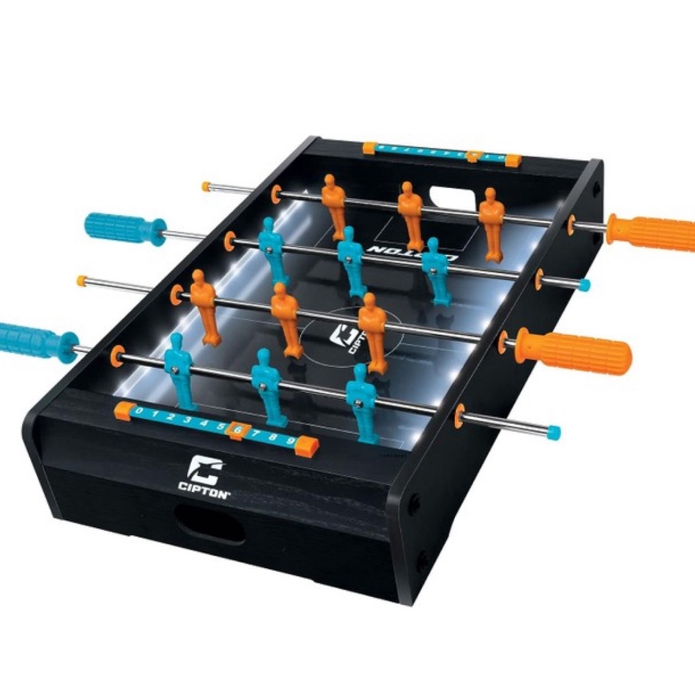 NEW Cipton Light Up Miniature Foosball Table Set Indoor and Outdoor Games